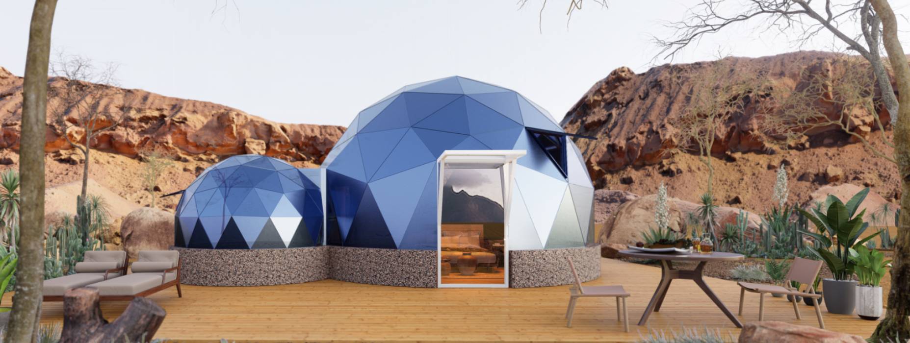 新蔡县球形智能光伏玻璃星空房